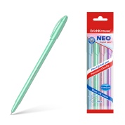 Набор ручек шариковых 4 шт ErichKrause Neo Pastel pearl, синий, пакет