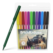 Фломастеры 12 цв. ErichKrause Road Beast, европодвес