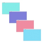 Zip-пакет пластиковый ErichKrause Diagonal Pastel, С6, непрозрачный, ассорти