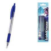 Набор ручек шариковых 3 шт. ErichKrause U-209 Matic&Grip Classic 1.0, Ultra Glide Technology, синий, пакет
