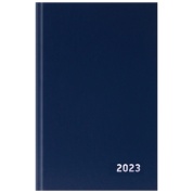 Ежедневник датированный 2023г., А5, 168л, бумвинил, синий