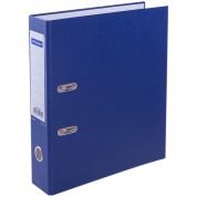 Папка регистратор 70 мм OfficeSpace, БВ с карманом, синяя