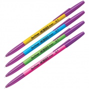 Ручка-шариковая-"W-219-Color",-синяя,-0,7мм,-ассорти
