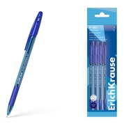 Ручка шариковая ErichKrause R-301 Stick&Grip Original 1.0, синий