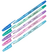 Набор ручек шариковых 4 шт. Berlingo "Tribase Pastel", синие, 0.7мм, пакет