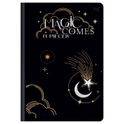 Ежедневник недат., A5, 136л "Divination", отд. фольгой, на резинке