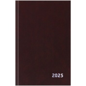 Ежедневник датированный 2025г., А5, 168л., бумвинил, коричневый