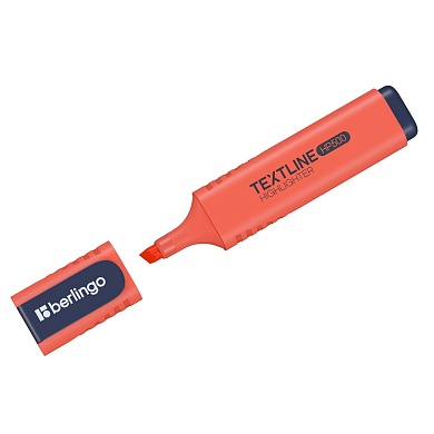 Текстовыделитель Berlingo "Textline HP500" персиковый, 1-5мм T7518