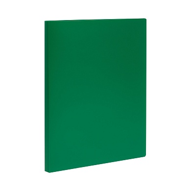 Папка с боковым зажимом СТАММ А4, 14мм, 500мкм, зеленая