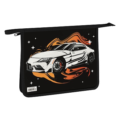 Папка для тетрадей 1 отделение, ArtSpace "Sports coupe", А5, пластик, на молнии