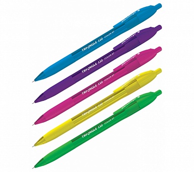 Ручка-шариковая-автоматич.-"Triangle-110-RT-Color",-синяя,-0,7-мм,--трехгр.