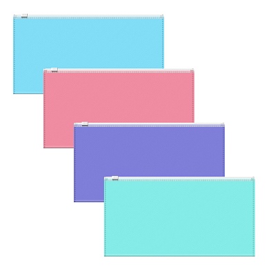 Zip-пакет пластиковый ErichKrause Diagonal Pastel, Travel, непрозрачный, ассорти
