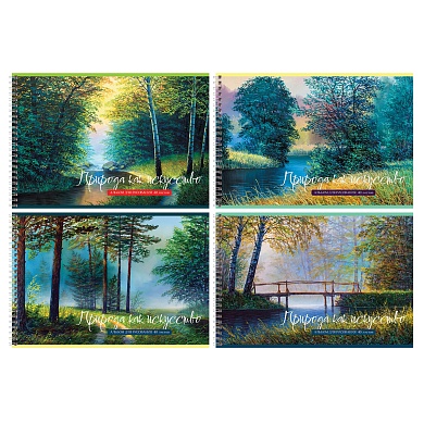 Альбом для рис. А4 40л на гребне "Природа как искусство"