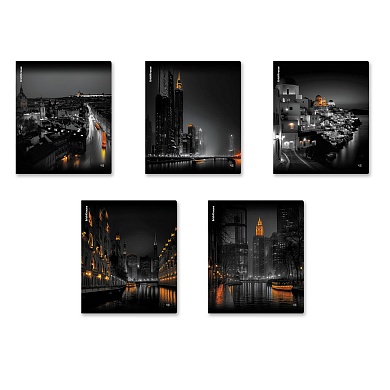 Тетрадь 48л. А5 ErichKrause Urban Lights, кл., глянцевая ламинация