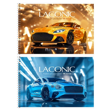 Альбом для рис. А4 48л на гребне "Laconic"