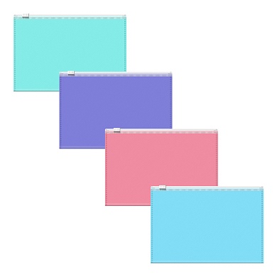 Zip-пакет пластиковый ErichKrause Diagonal Pastel, С6, непрозрачный, ассорти